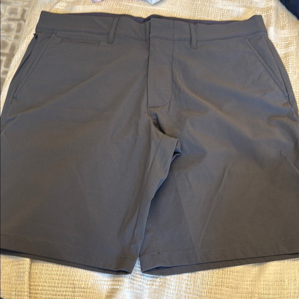 J. Crew Gray Flat Front Shorts for Versatile Wear 9” tech short never worn